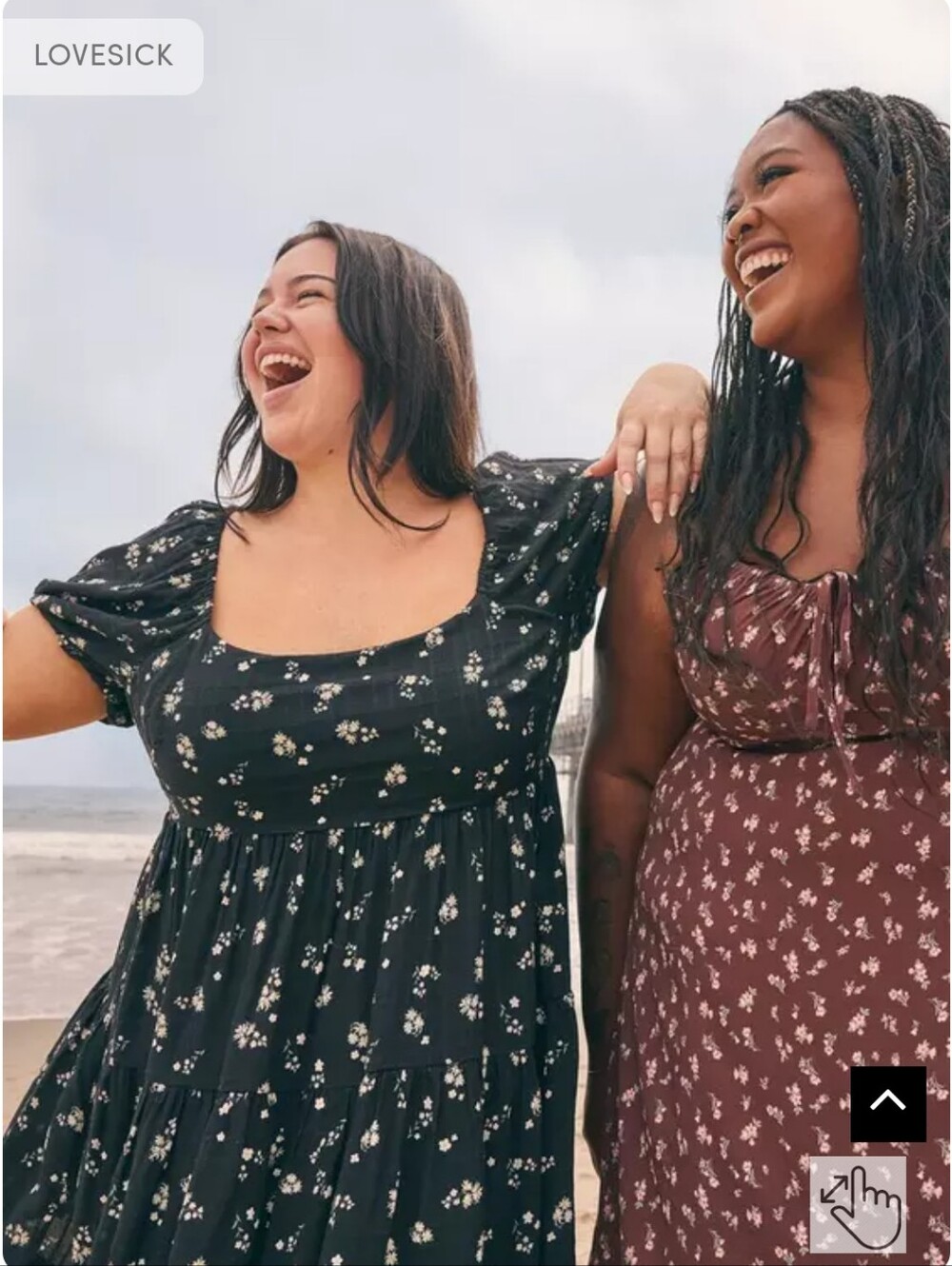 torrid Black Floral Mini Dress